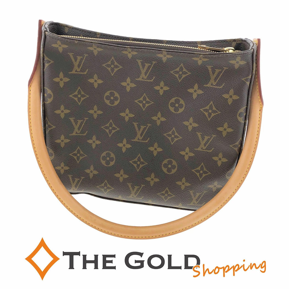 Louis Vuitton Looping Monogram Canvas One Handle Top Handle Bag Brown